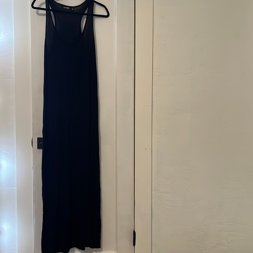 Black maxi dress